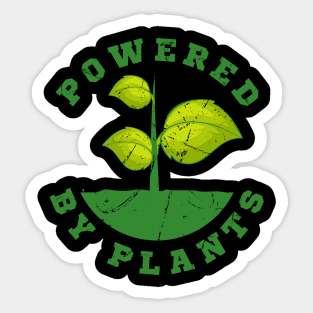 Powered By Plants Vegan Gift Sticker